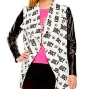 Juicy Couture Women's Black and White Logo Blazer